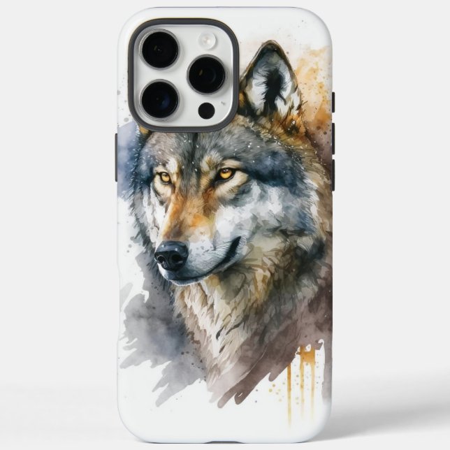 Wolf Watercolour Painting                          Case-Mate iPhone Case (Back)