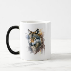 Wolf Watercolour Painting                        Magic Mug