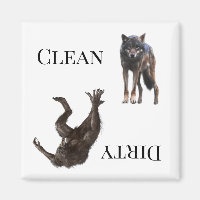 Wolf Werewolf Clean Dirty Dishwasher
