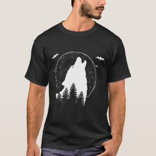 Wolf Werewolf Wolves Full Moon Leitwolf Predator W T-Shirt