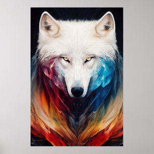 Wolf White wolf Animal Discovery Adventure Nature  Poster
