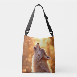 Wolf Wild Animal Portrait In Nature Crossbody Bag