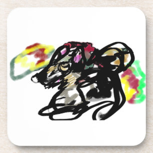 Wolf wild Autumn  Coaster