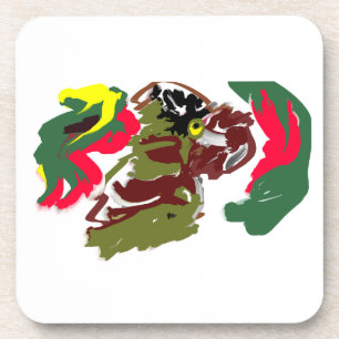 Wolf wild autumn now coaster