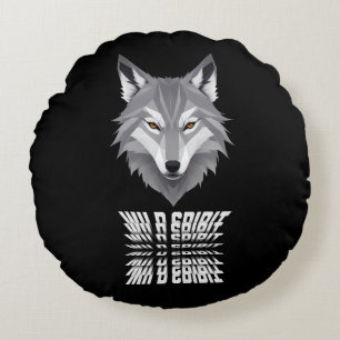 Wolf Wild Spirit Round Cushion