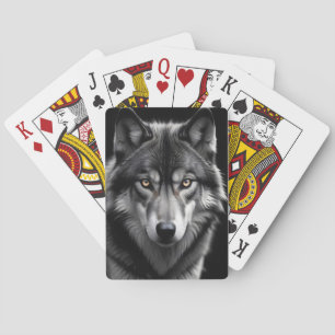 Wolf Wildlife Majestic Nature Life Art Wallpaper Playing Cards