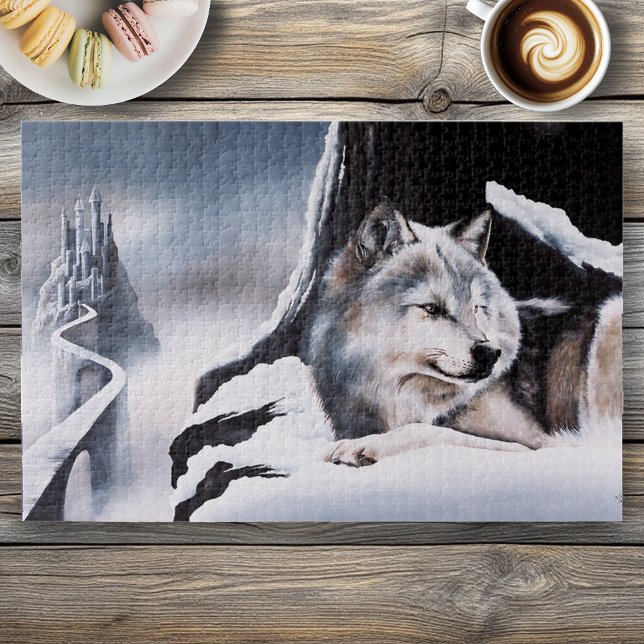 Wolf Winter Castle Fantasy Jigsaw Puzzle (Creator Uploaded)