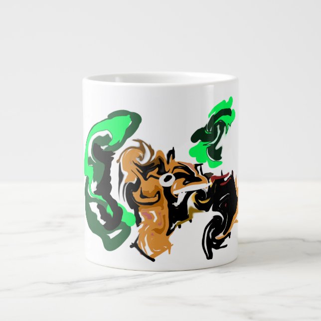 Wolf  winter  joy large coffee mug (Front)