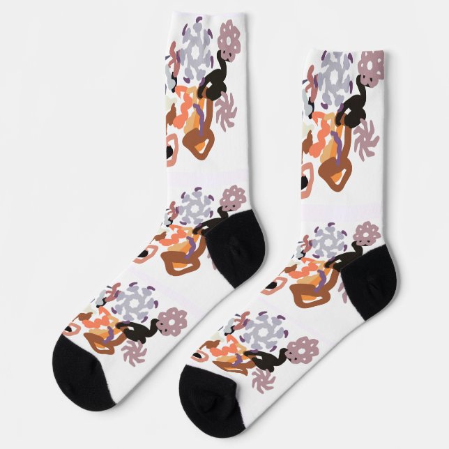Wolf winter  socks (Left)