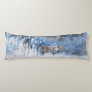 WOLF WINTER TERRITORIES BODY CUSHION