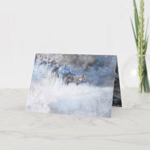WOLF WINTER TERRITORIES CARD