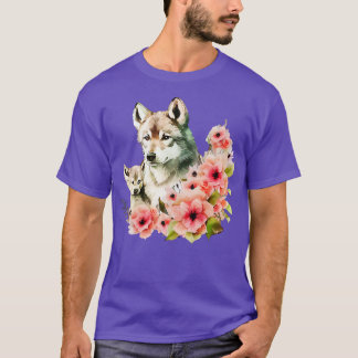Wolf with baby 1 T-Shirt