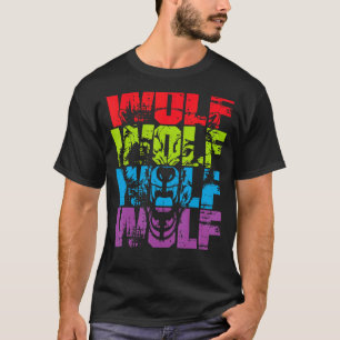 Wolf Wolf Retro Style Vintage T-Shirt