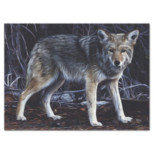 Wolf Wolves Beautiful Watercolor Decoupage Tissue Paper