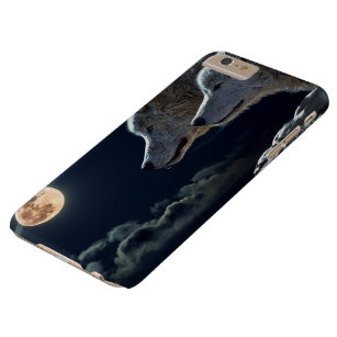 Wolf Wolves Howling at the Full Moon at Night Barely There iPhone 6 Plus Case