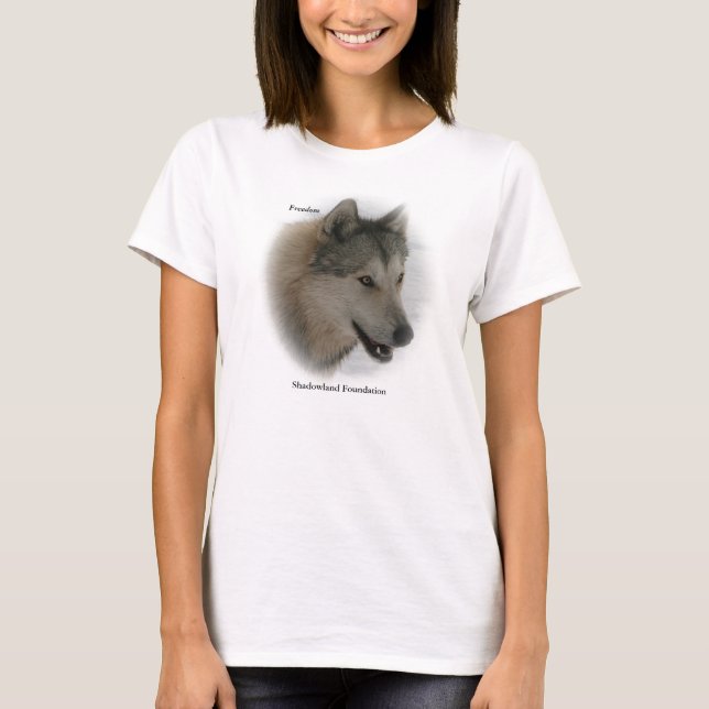 Wolf Women's Hanes ComfortSoft® T-Shirt (Front)