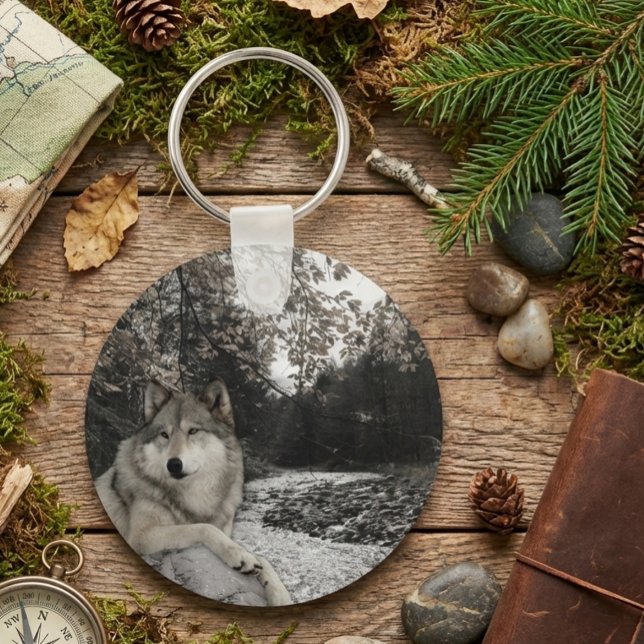 Wolf Woodland Animal Forest  Key Ring (Creator Uploaded)