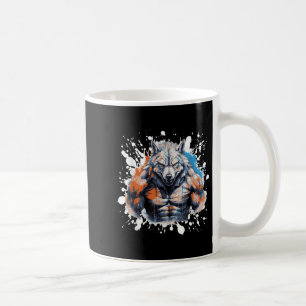 Wolf Workout Gym Fighter Bodybuilder  Coffee Mug