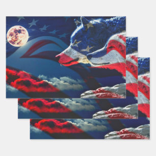 Wolf Wrapping Paper Sheet