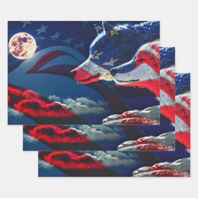 Wolf Wrapping Paper Sheet (Set)