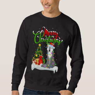 Wolf   Xmas Decorations Santa Wolf Christmas Sweatshirt