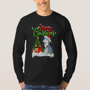 Wolf Xmas Decorations Santa Wolf Christmas T-Shirt