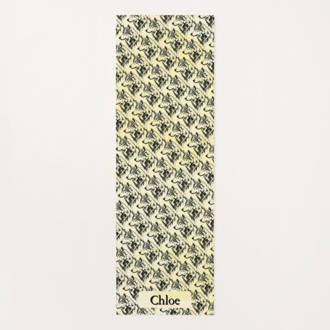 Wolf Yoga Mat (Front)