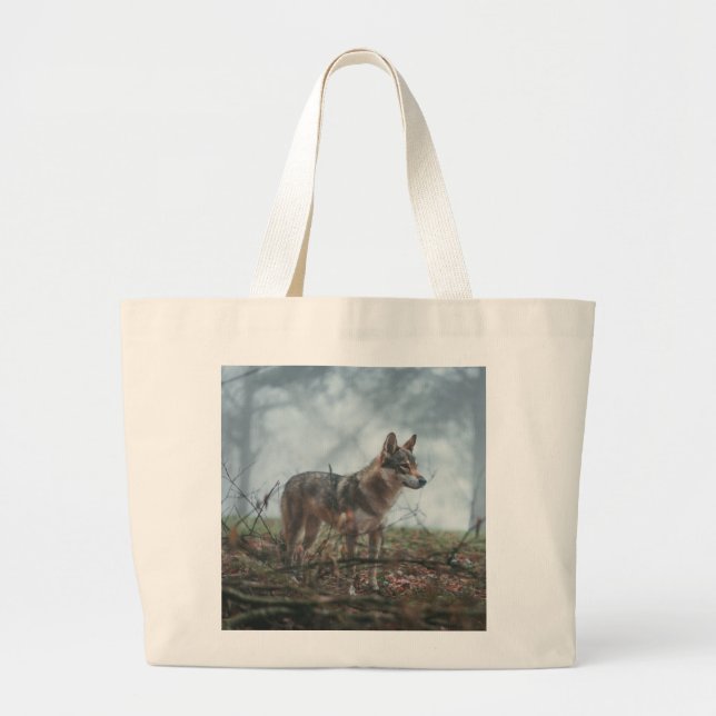 Wolfdog Large Tote Bag (Front)