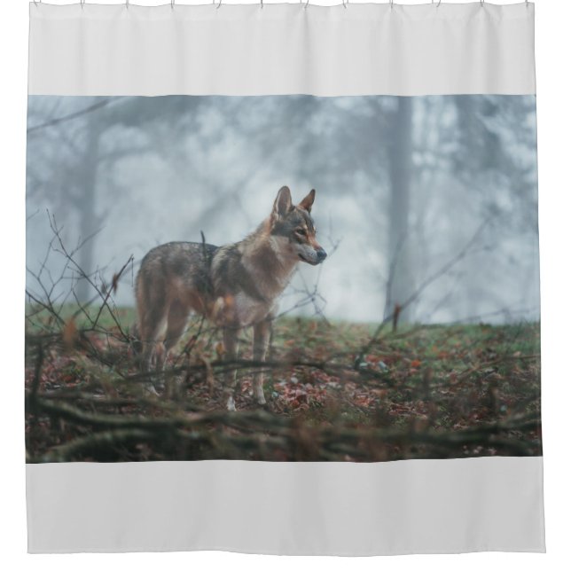 Wolfdog Shower Curtain (Front)