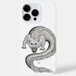 Wolfdragon black and white design Case-Mate iPhone 14 pro max case