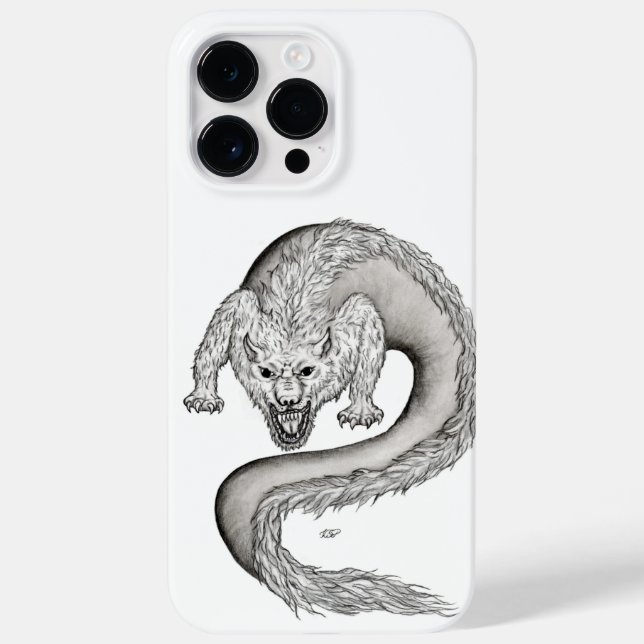 Wolfdragon black and white design Case-Mate iPhone case (Back)