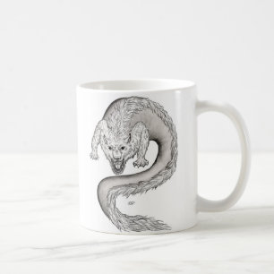 Wolfdragon black and white Design Coffee Mug