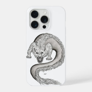 Wolfdragon black and white Design iPhone 15 Pro Case
