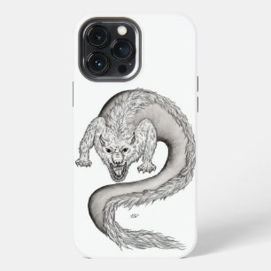 Wolfdragon black and white design iPhone 13 pro max case
