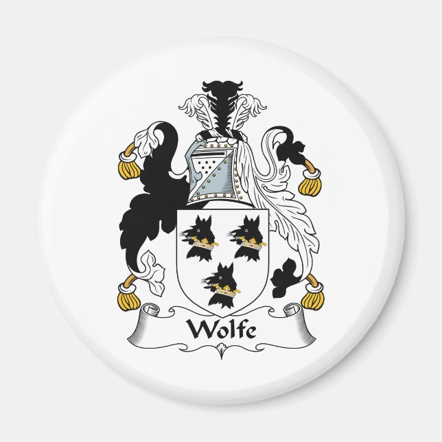 Wolfe Family Crest Magnet (Front)