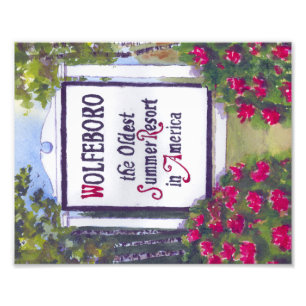 Wolfeboro New Hampshire Welcome Sign