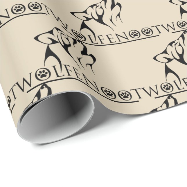 Wolfenoot - Wolf Party Supplies Wrapping Paper (Roll Corner)