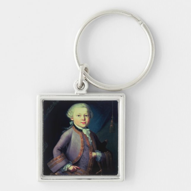 Wolfgang Amadeus Mozart , 1763 Key Ring (Front)