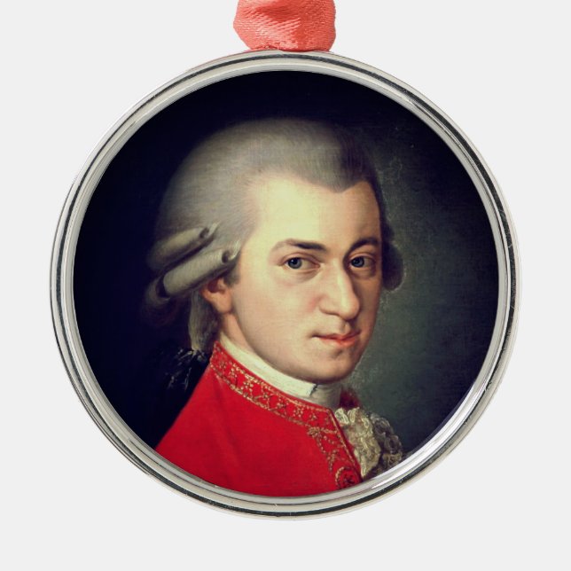 Wolfgang Amadeus Mozart 1819 – Barbara Krafft Metal Ornament (Front)