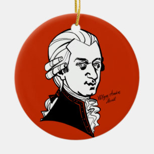 Wolfgang Amadeus Mozart Ceramic Ornament