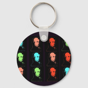 Wolfgang Amadeus Mozart Collage Key Ring