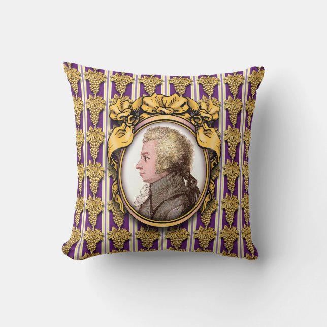 Wolfgang Amadeus Mozart Cushion (Front)
