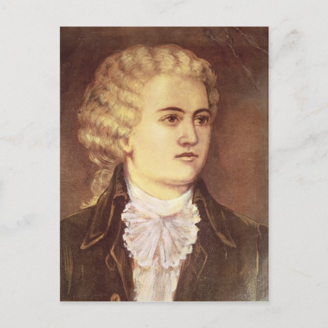 Wolfgang Amadeus Mozart  during his stay Postcard (Front)