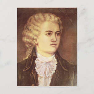 Wolfgang Amadeus Mozart  during his stay Postcard