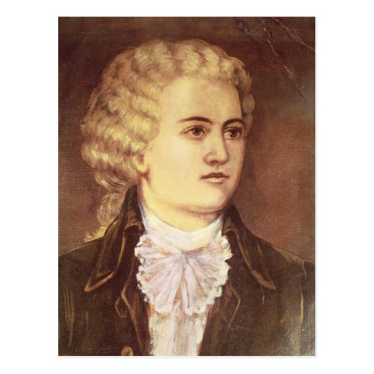 Wolfgang Amadeus Mozart during his stay Postcard
