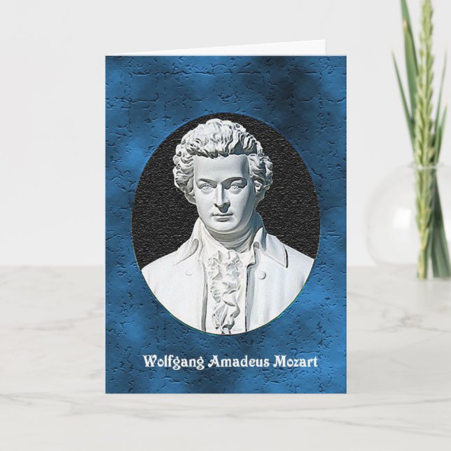 Wolfgang Amadeus Mozart Greeting Card (Front)