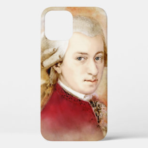 Wolfgang Amadeus Mozart im Aquarell Stil Case-Mate iPhone 12 Case