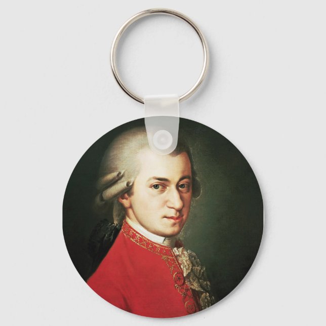 Wolfgang Amadeus Mozart Key Ring (Front)
