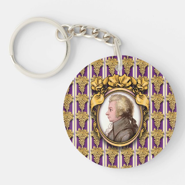 Wolfgang Amadeus Mozart Key Ring (Front)