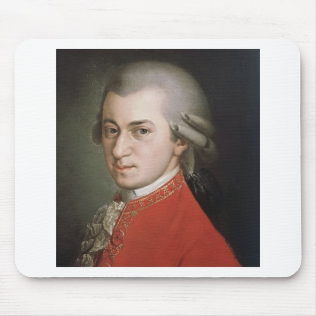 Wolfgang Amadeus Mozart Mouse Pad (Front)